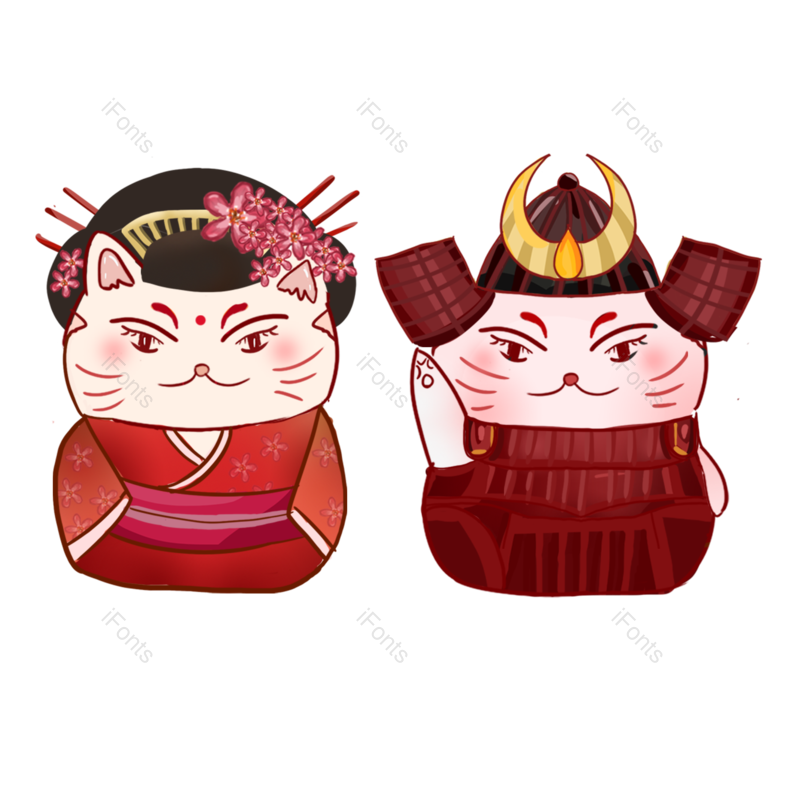 元素图片,素材元素,日本PNG,猫咪免抠素材